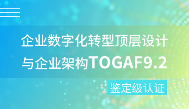 企業(yè)數(shù)字化轉(zhuǎn)型頂層設計與企業(yè)架構(gòu)TOGAF9.2鑒定級認證